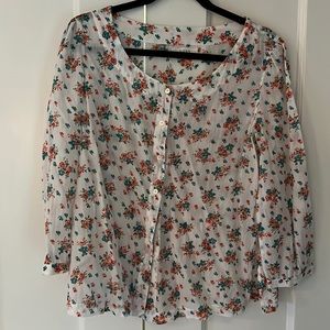 100% cotton Doen floral top